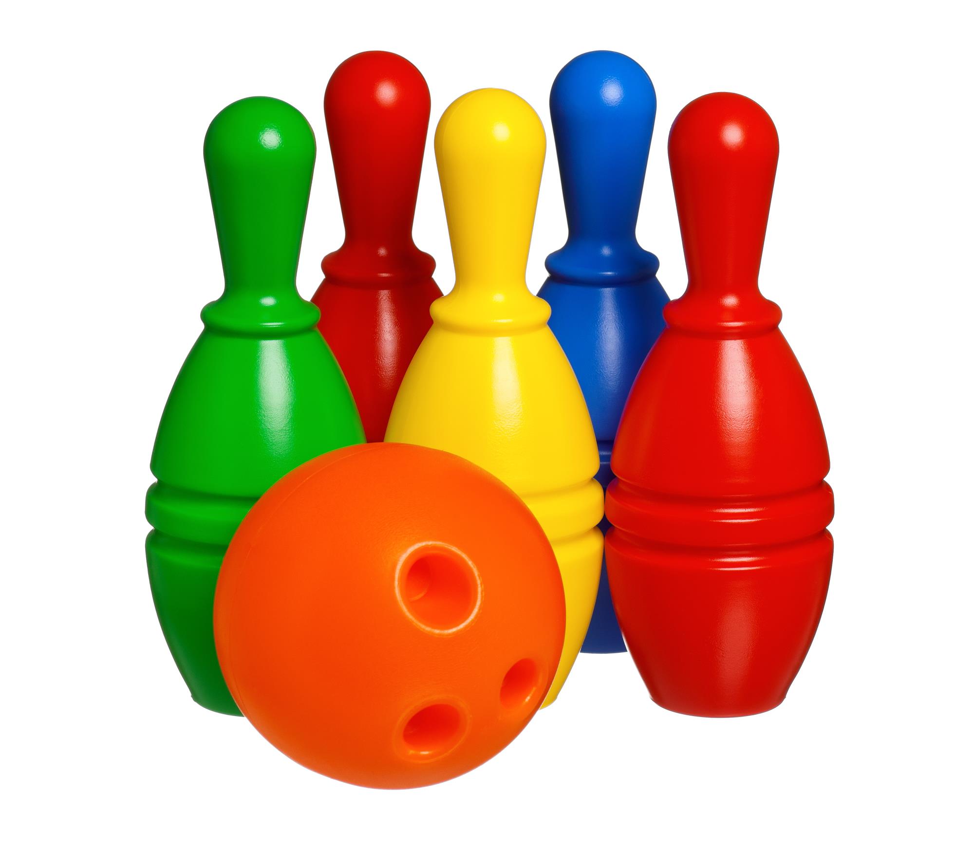 unaccepted plastic bowling set