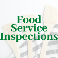 Food Service Inspections button