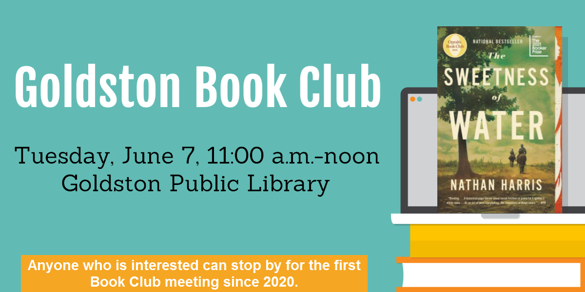 Goldston Book Club - Begins June 7, 2022, 11am, Every Thursday