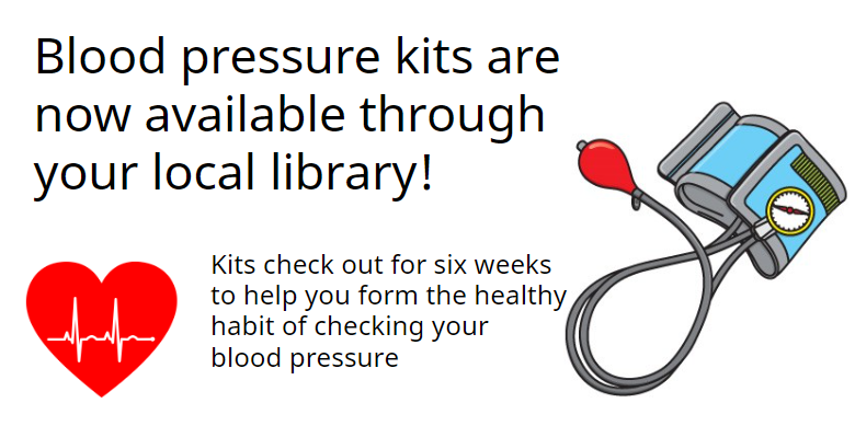 Blood pressure kits available for check out at Chatham County Library branches