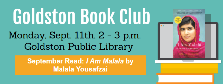 Goldston Library Book Club - Sept. 11, 2pm