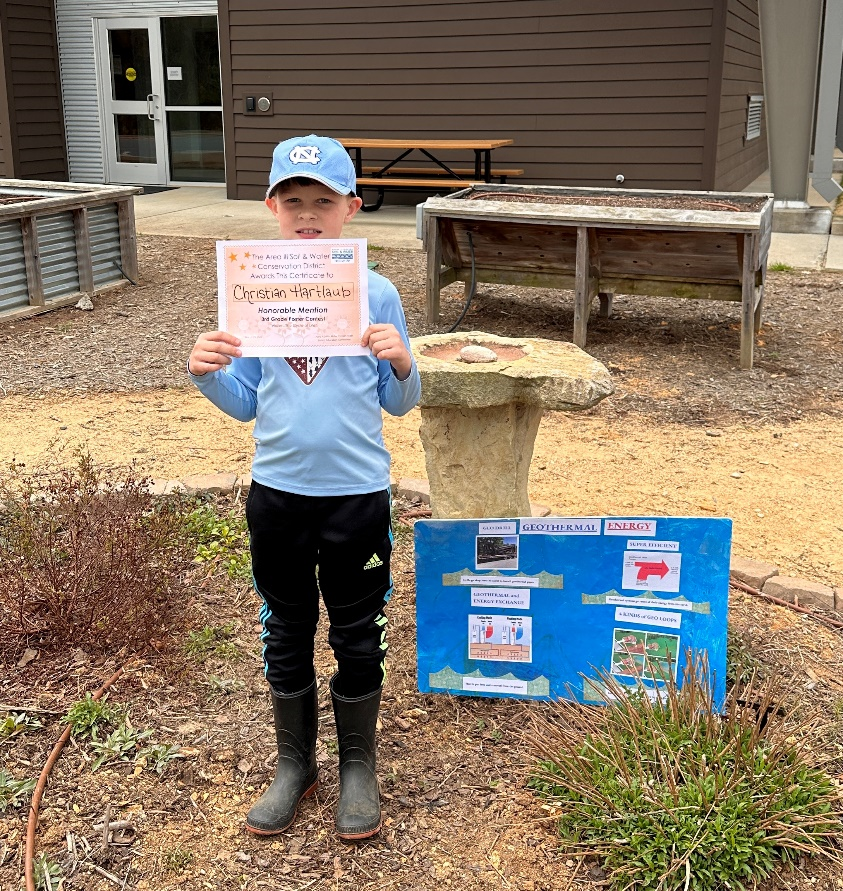 2023 Chatham County Conservation Contest, 3rd Grade Poster Winner - Christian Hartlaub