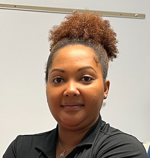 A photo of Nicole Hanner, public health nurse at the Chatham County Public Health Department, in an interior setting.