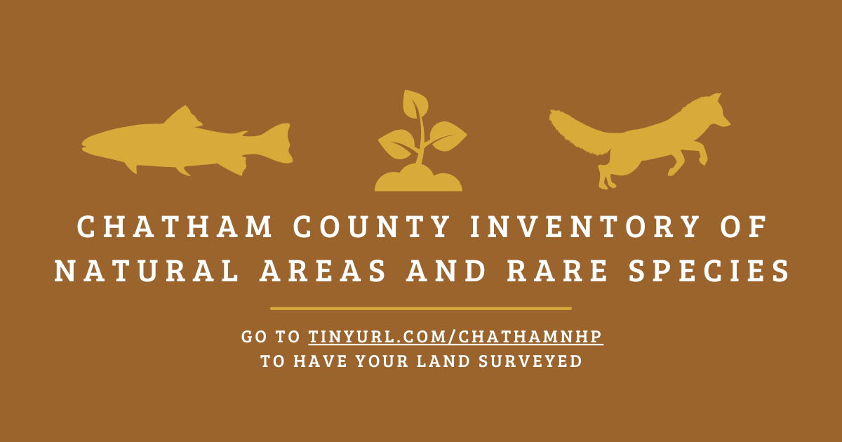 Natural Heritage Program Inventory - http://tinyurl.com/chathamnhp