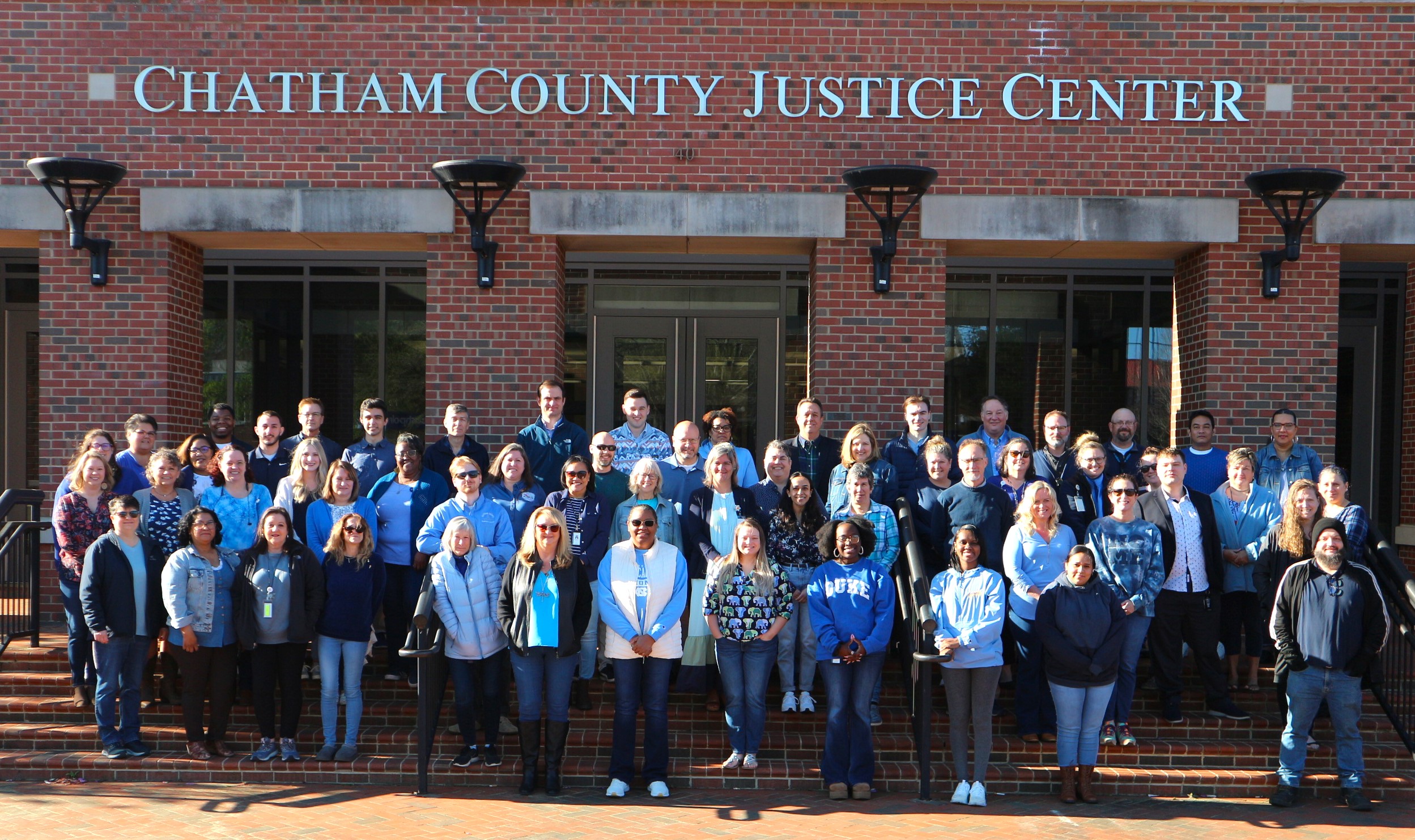 Chatham County Staff Wears Blue for Child Abuse Prevention Month