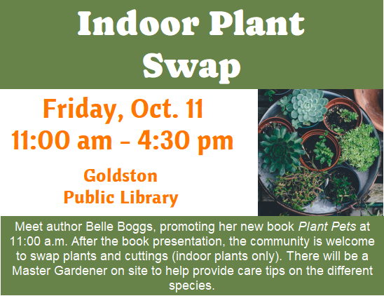 Oct 11_Goldston Indoor Plant Swap