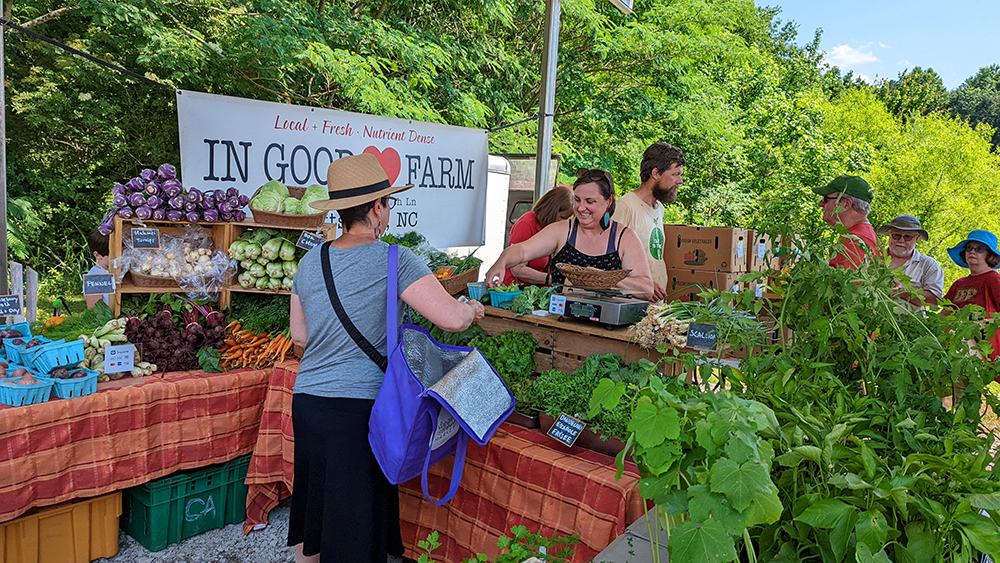 Pittsboro Farmers Market Purchase