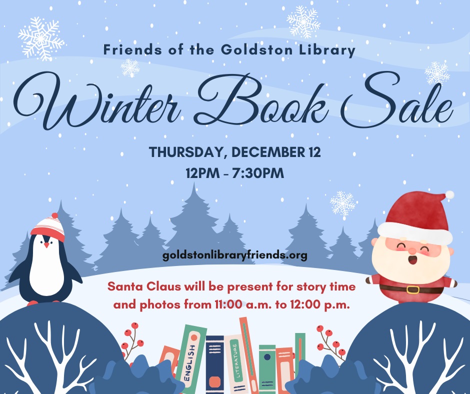 Friends of the Goldston Public Library to Hold Winter Book Sale