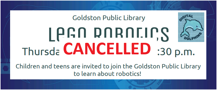 Nov. 21 Cancelled Lego Robotics