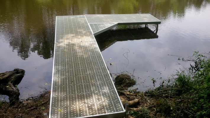 Outdoor Learning Center Pier at Town Lake Park.