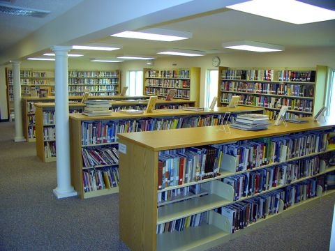 Picture of Goldston book collection.