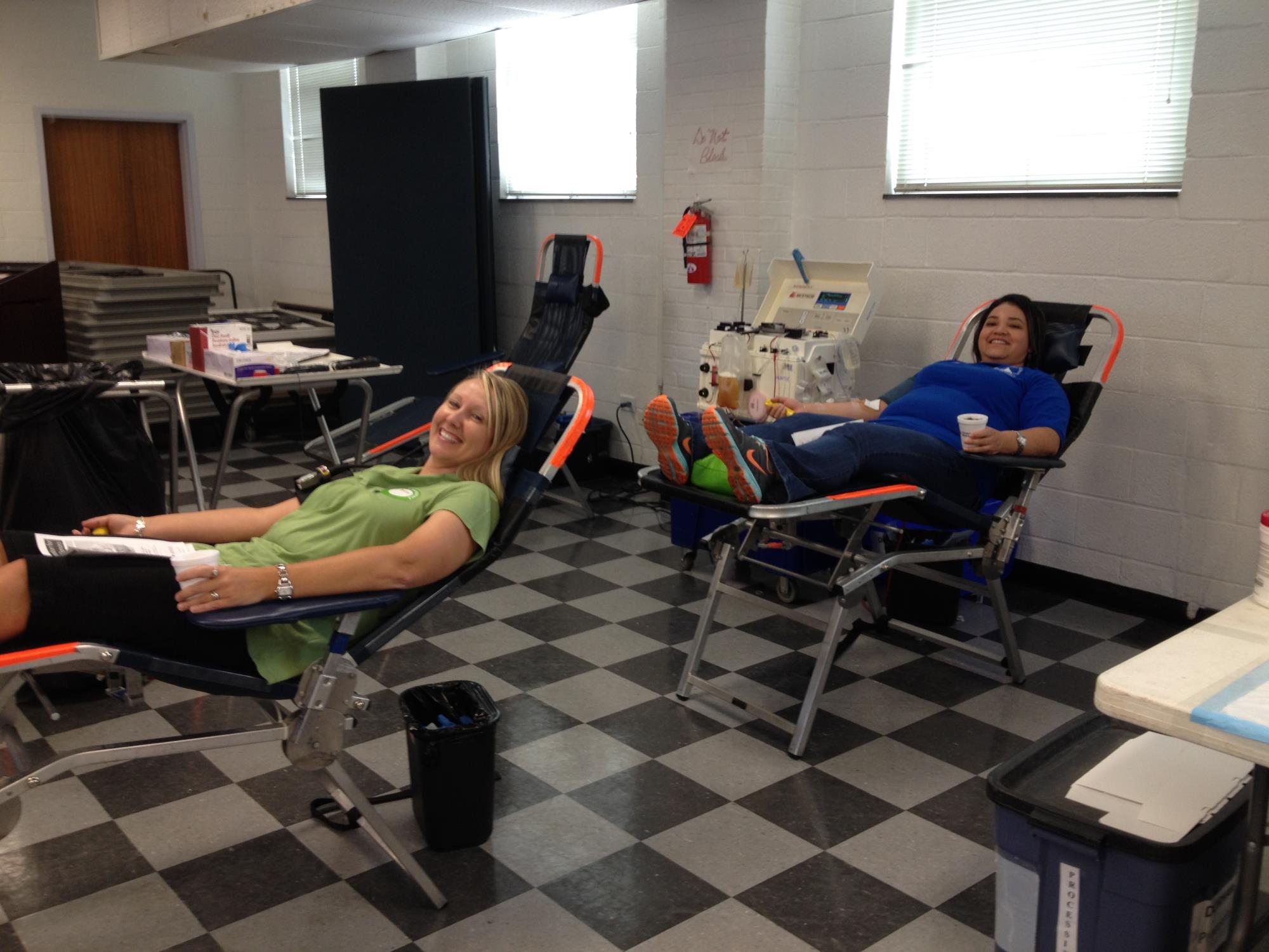 Azucena,Andrea at Sept Blood Drive