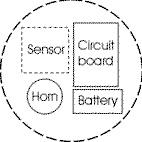 diagram of inner workings of smoke alarm